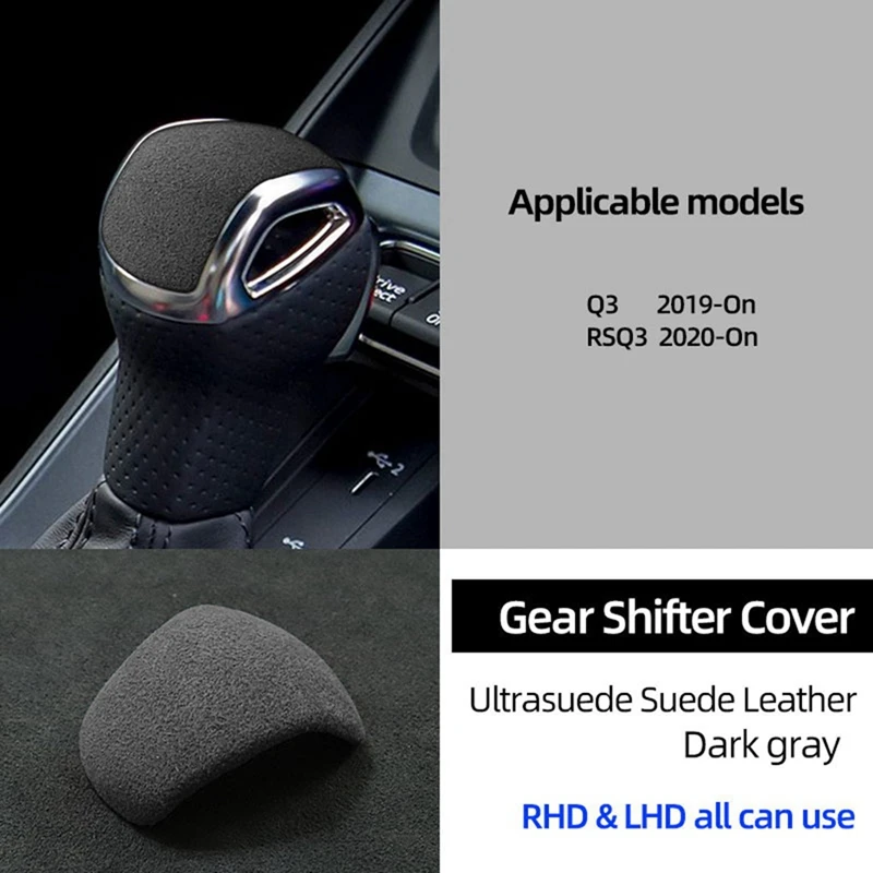 

Car Gear Shift Knob Trim Cover Sticker Handball Accessories for- Q3 F3 RSQ3 Sportback 2019 2020 2021