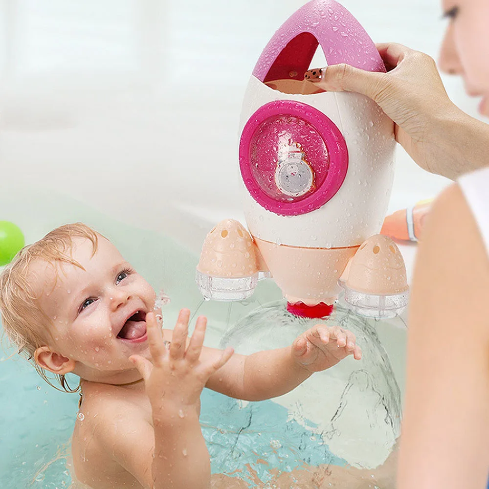Kids Bath Toy Tub Water Fun Beach Rotating Rocket Baby for Toddlers Children's Toys Hot J74 | Игрушки и хобби