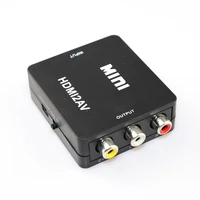 new hdmi compatible to avrca cvbs adapter 1080p video converter hdmi2av adapter converter box support ntsc pal output adapter