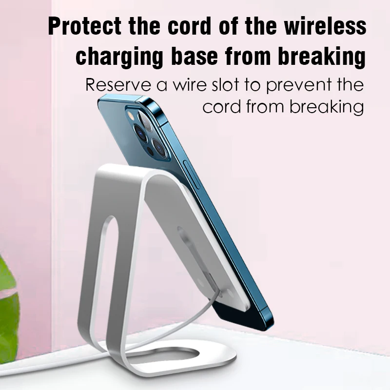 wireless charger stand desktop phone holder stand for magnetic charger base desk stand for samsung huawei xiaomi iphone12 11 pro free global shipping