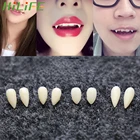 HILIFE Зубы вампира 1 пара Хэллоуин протез Костюм Опора 4 размера DIY вечерние экологически чистые смолы клыки