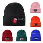 Женская трикотажная шапка с вышивкой, осенне-зимняя теплая шапка для взрослых, мультяшная шапка из шерсти для занятий спортом на открытом воздухе