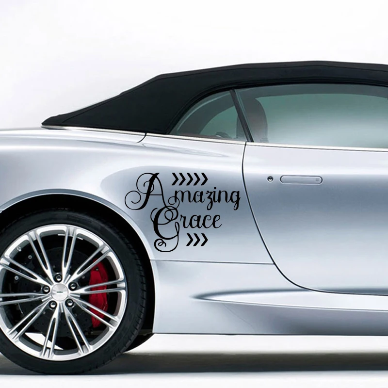 Удивительная изящность Виниловый автомобиль переводная Наклейка для окна Faith Hope