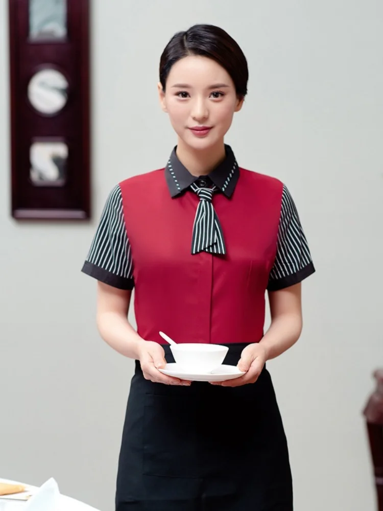 Комбинезоны Teahouse Hot Pot для официанта в отеле летние комбинезоны дома рабочая