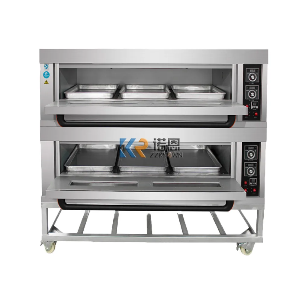 2 лотки 6 лотков Высококачественная Коммерческая печь для выпечки промышленная