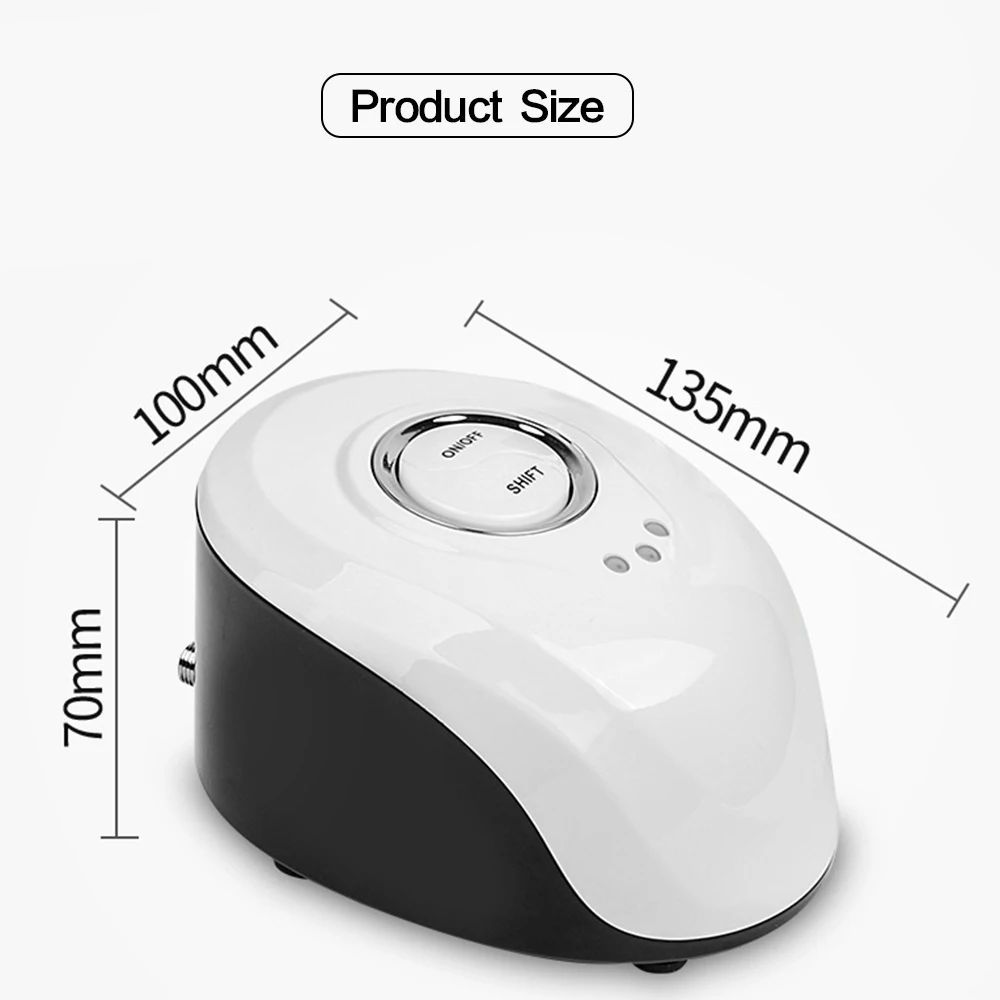 Online 0.2mm Meme çift Eylem Hava Fırçası Seti Kompresörü Taşınabilir Hava Fırça Boya Püskürtme Tabancası Nail Art Tasarım Dövme Kek Hava Fırça