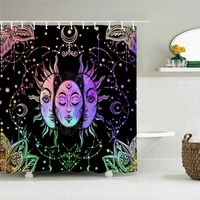 indian boho 3d shower curtains colorful sun moon night waterproof fabric printing bathroom curtain with hooks decor180200cm
