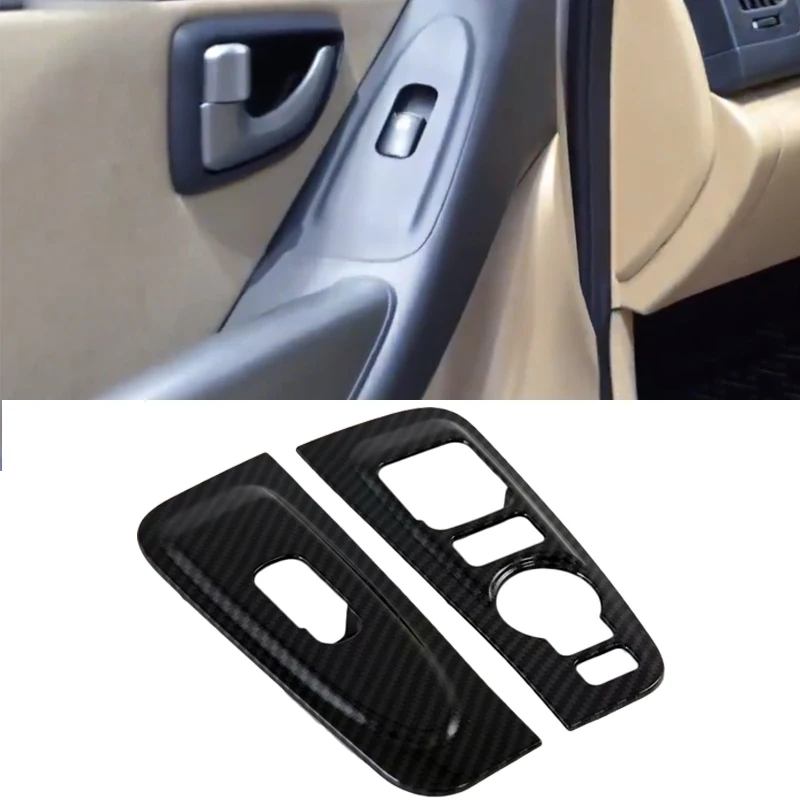 Карбоновая оконная отделка подлокотника Защитная крышка Рамка Накладка для hyundai
