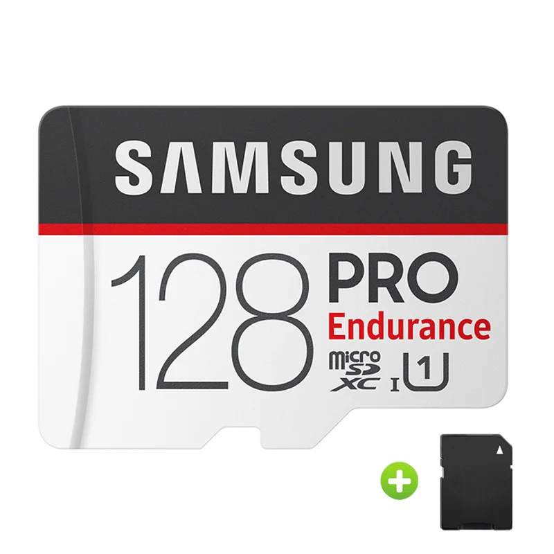 SAMSUNG карта памяти Micro SD 32 Гб 64 Гб 128 Гб карта памяти Pro выносливость SDXC 100 МБ/с. TF карты флэш накопитель usb для смартфонов - Емкость: 128GB-Adapter