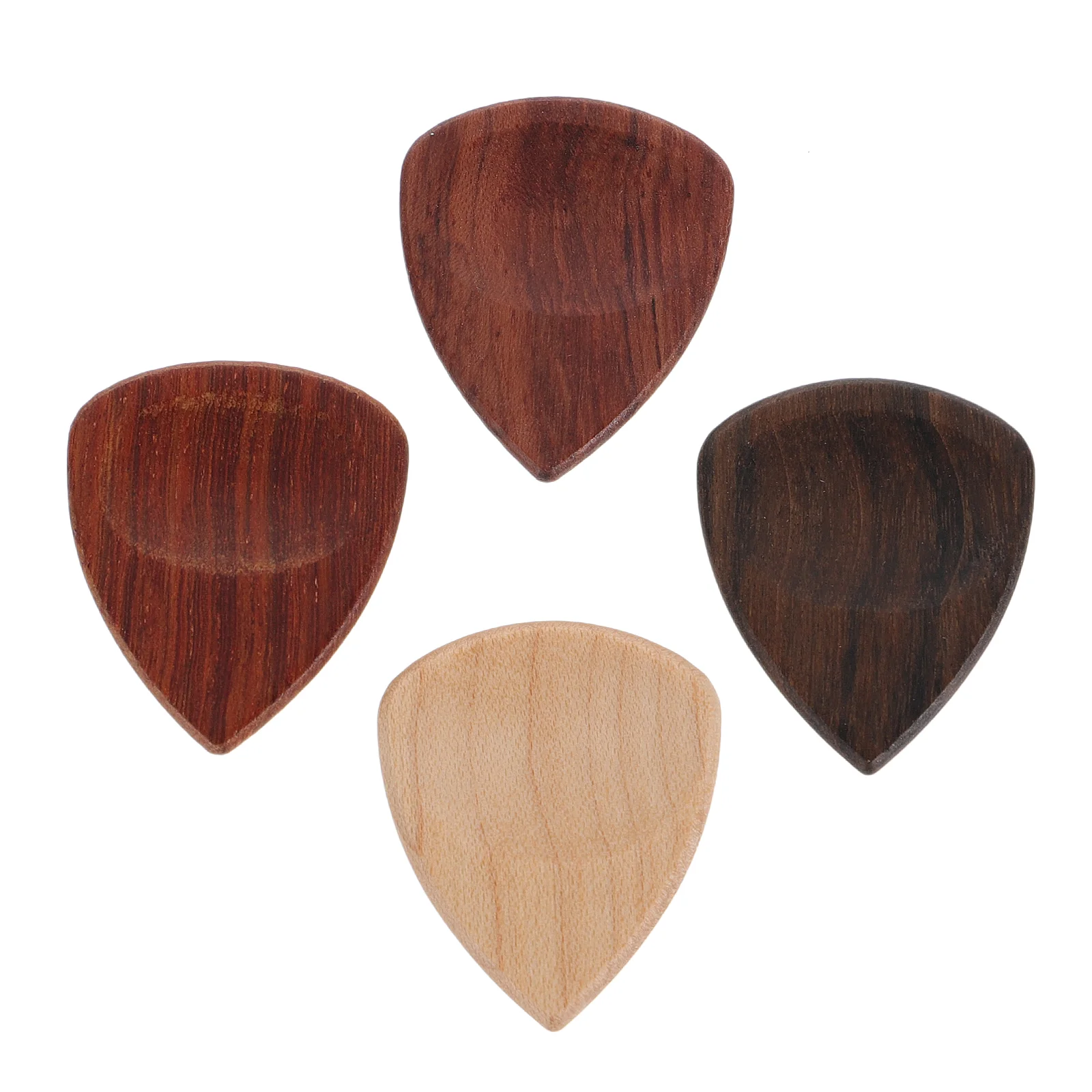 

4Pcs Wooden Guitar Picks Acoustic Guitars Picks Musical Instrument Picks
