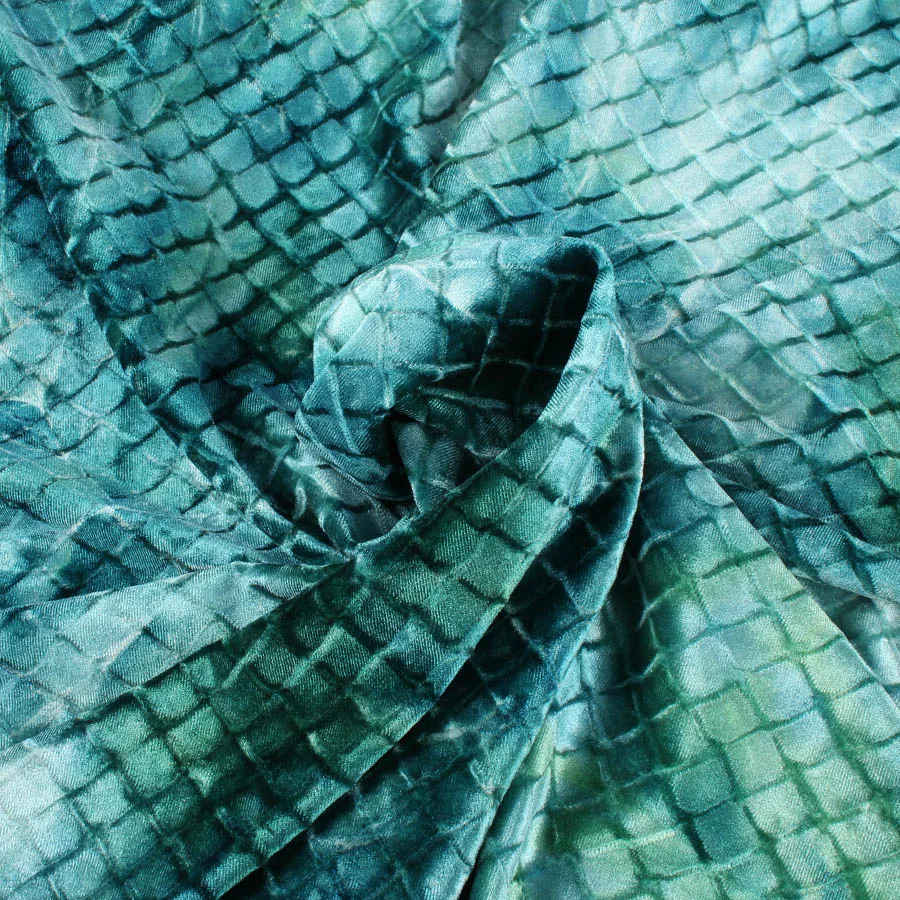 Высококачественная трикотажная эластичная бархатная ткань с ромбовидным