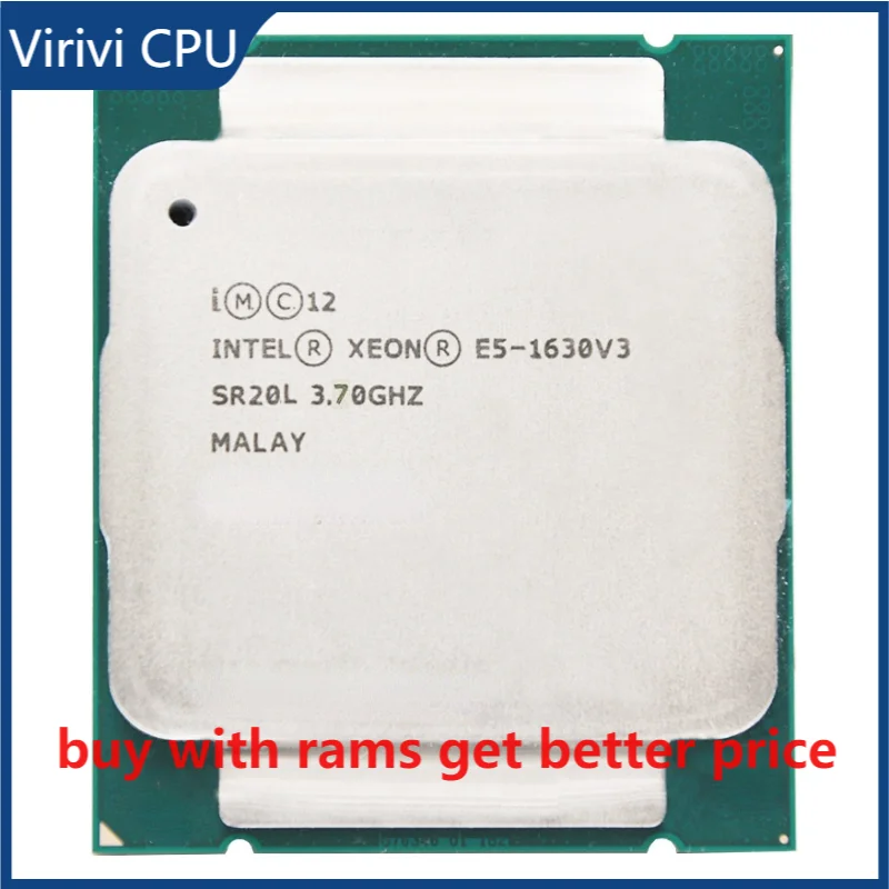 

Intel ЦП Xeon E5-1630V3 V3 E5 1630 V3 3,70 ГГц 4-ядерный 10M телефон E5 1630V3 подходит для x99