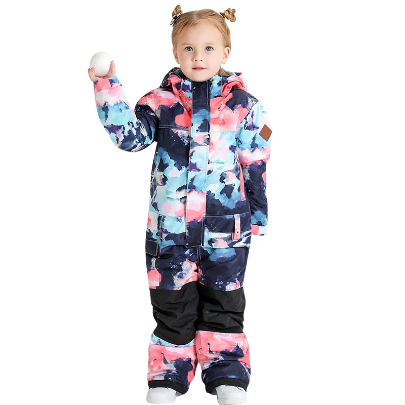 Детский комбинезон для мальчиков и девочек-30 лет зимний костюм сноуборда