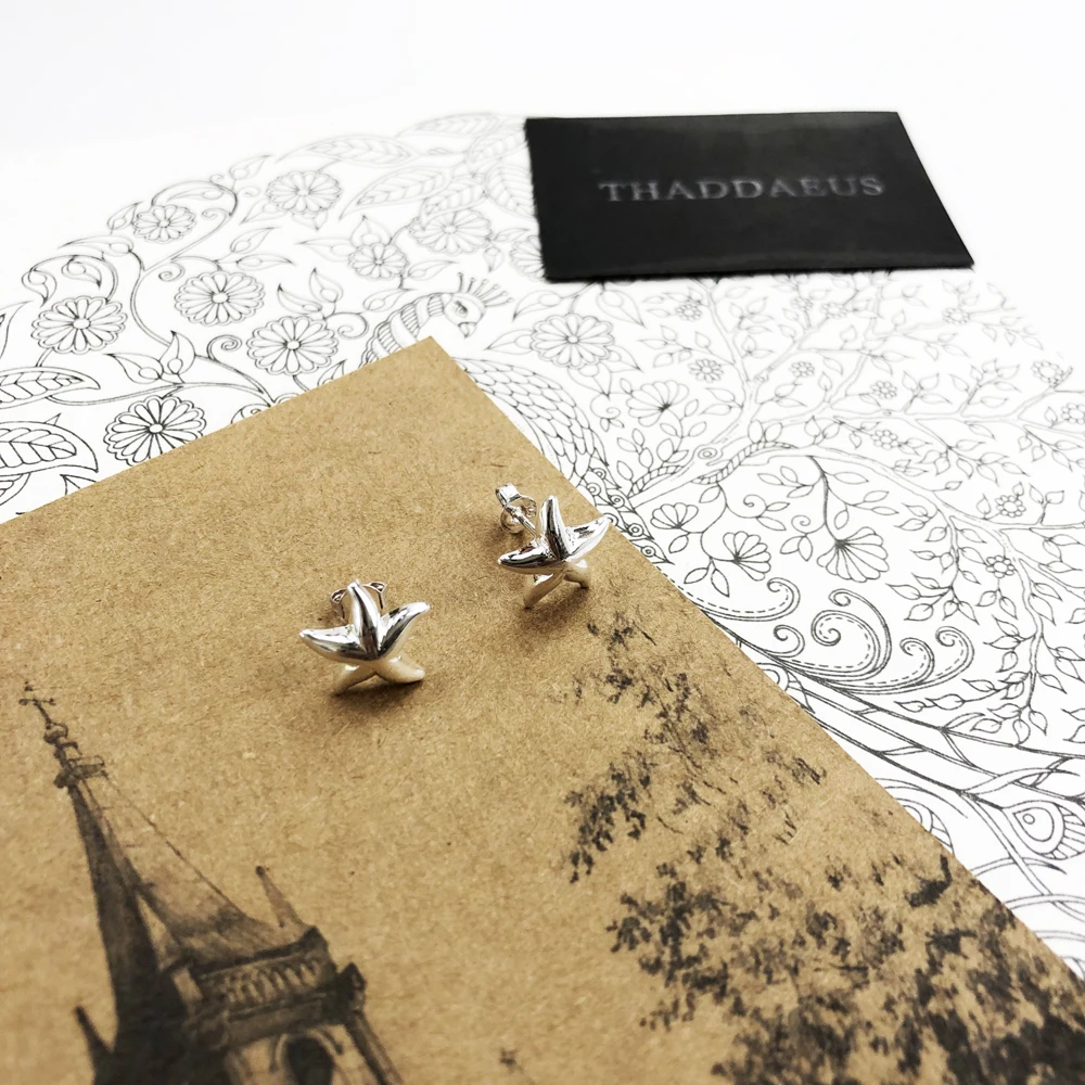 Морская звезда серьги-гвоздики Европа Стиль Модные Качественные модные