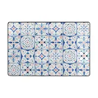 Tiles Doormat Carpet Mat Rug Polyester Anti-slip Floor Decor Bath Bathroom Kitchen Balcony 60*90