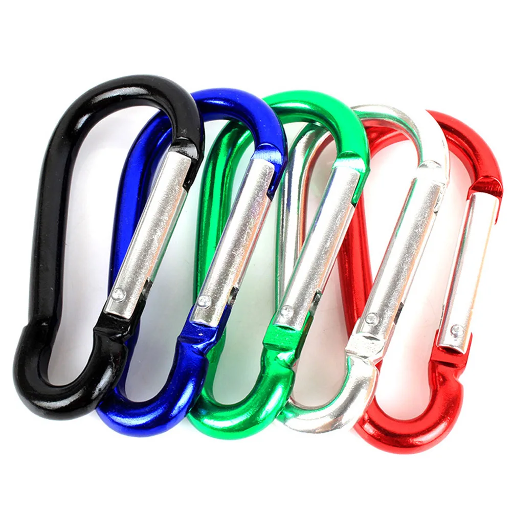 

8cm Climbing Camping Locking Aluminum Alloy Emergency Outdoor Tool Hanging Hiking Safe Carabiner