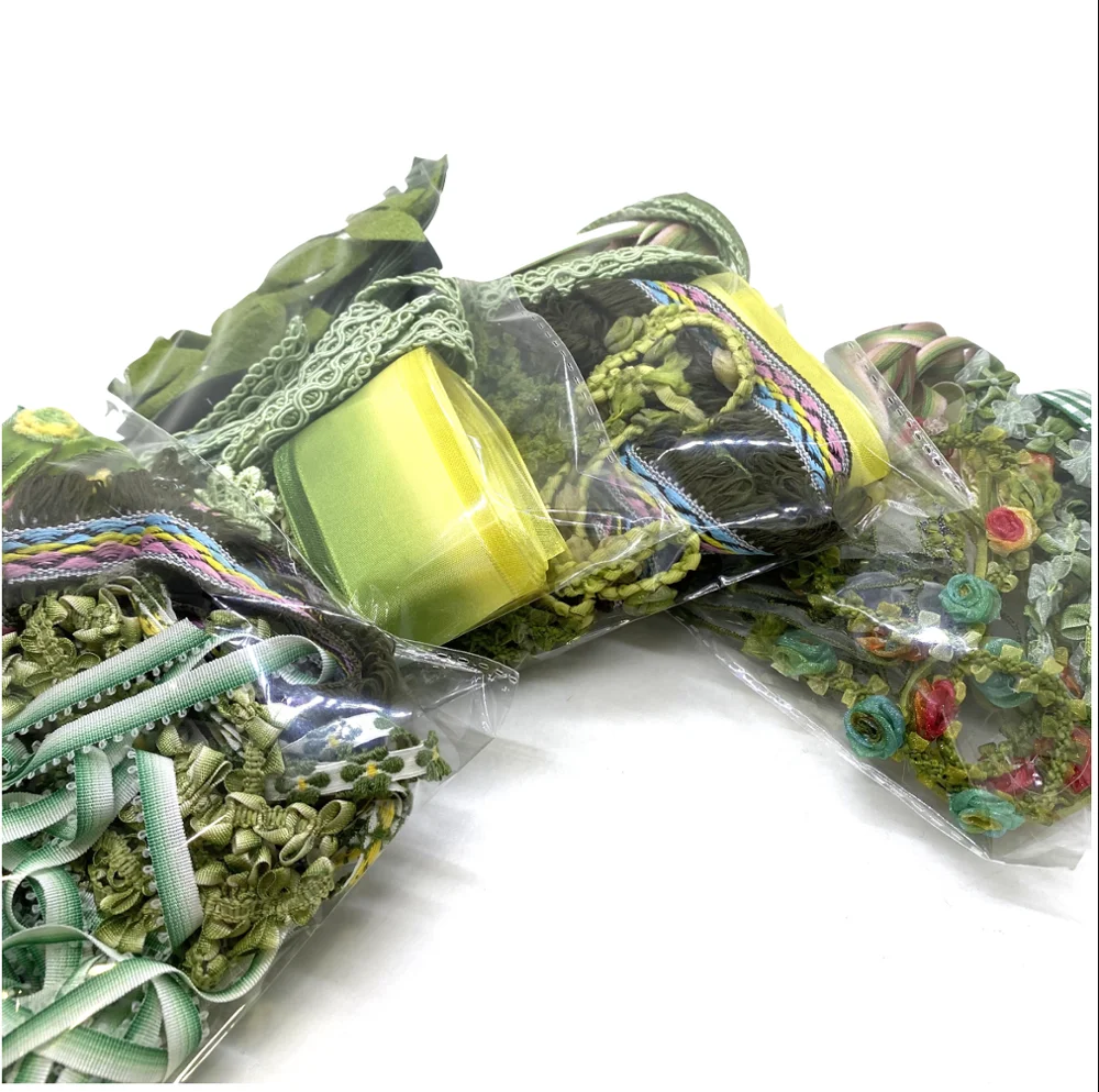 Пакеты для скрапа случайный выбор цвета ленты кружево вельветовый корсажный