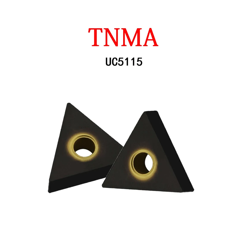 

TNMA160404 TNMA160408 TNMA160412 UC5115 CNC Turning Inserts TNMA Original Carbide Triangular Blade Lathe Turning Cutting Tool