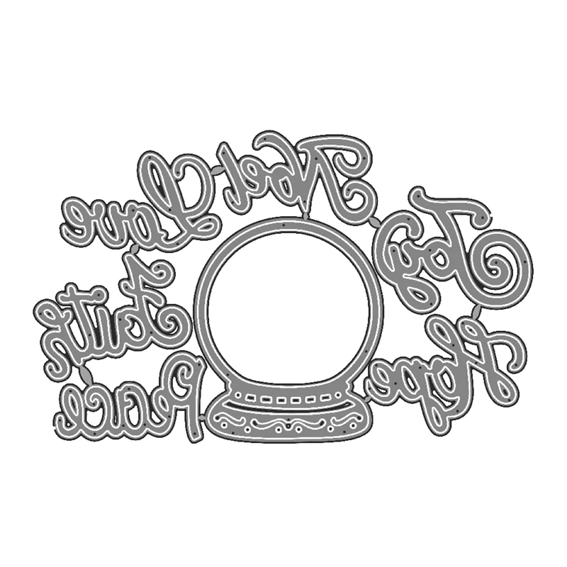 3D металлические высечки для скрапбукинга