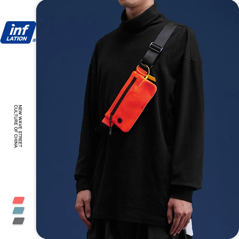 Мужская и Женская поясная сумка INFLATION эластичная для денег на лето 206AI2019|Поясные