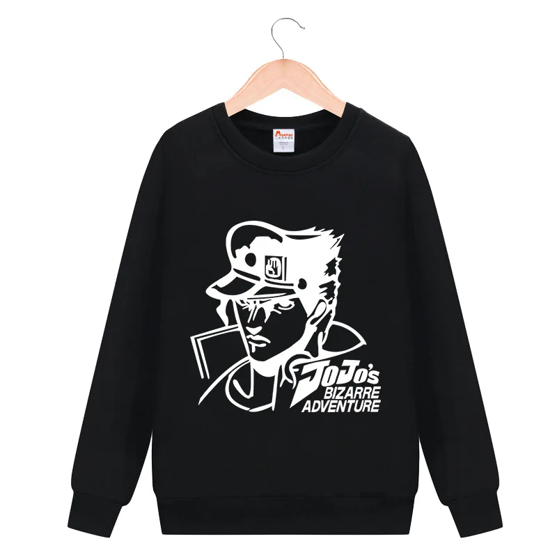 

Anime JOJO Bizarre Adventure Cosplay Costume Zipper Hooded Hoodie Unisex Spring Autumn Fashion Casual Sweatshirt Streetwear
