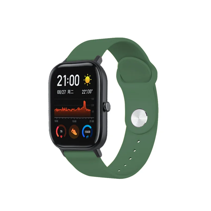 7в1 умные часы аксессуары для Huami Amazfit GTS ремешок силиконовый Смарт Браслет полосы для Amazfit gts чехлы Защита экрана