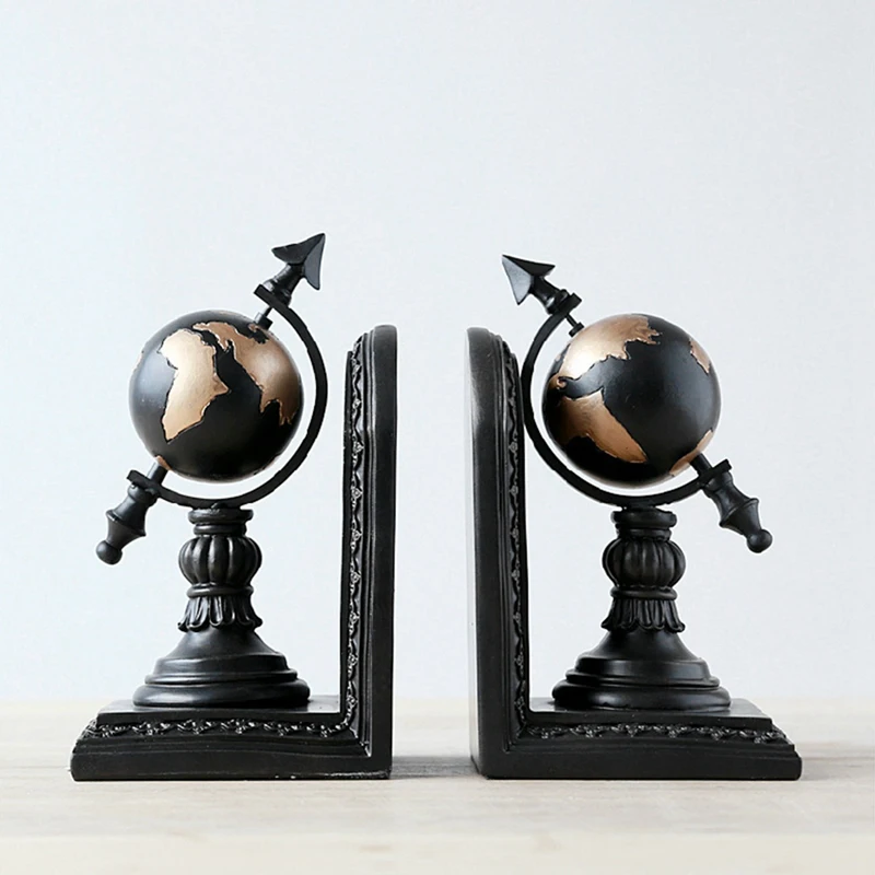

Retro Globe Book Stand Bookshelf Office Decorations Office Study Book Holder Book Rest