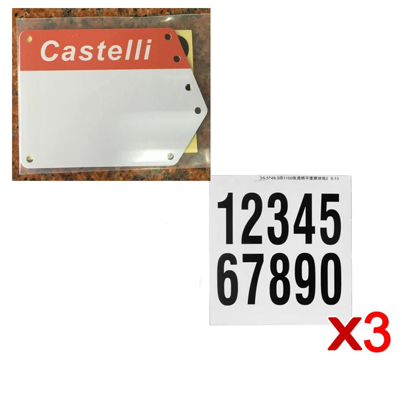 plate with castelli SILVEROCK на заказ велосипед гоночный номерной знак наклейки дорожный велосипедный Триатлон Ironman пластина велосипеда - Цвет: plate with castelli