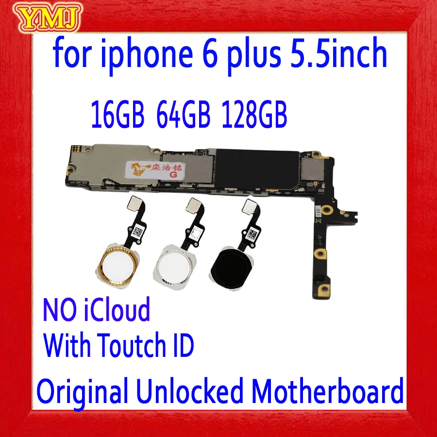 Материнская плата для iphone 6 plus P с/без Touch ID 100% оригинал бесплатный iCloud с системой IOS