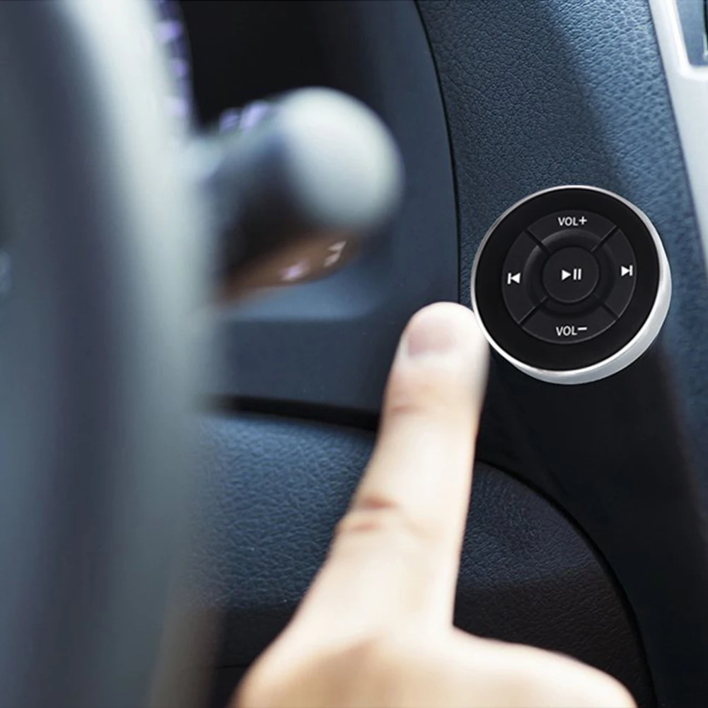 Автомобильное рулевое колесо мини Легкое крепление на ручке медиа-кнопка Bluetooth