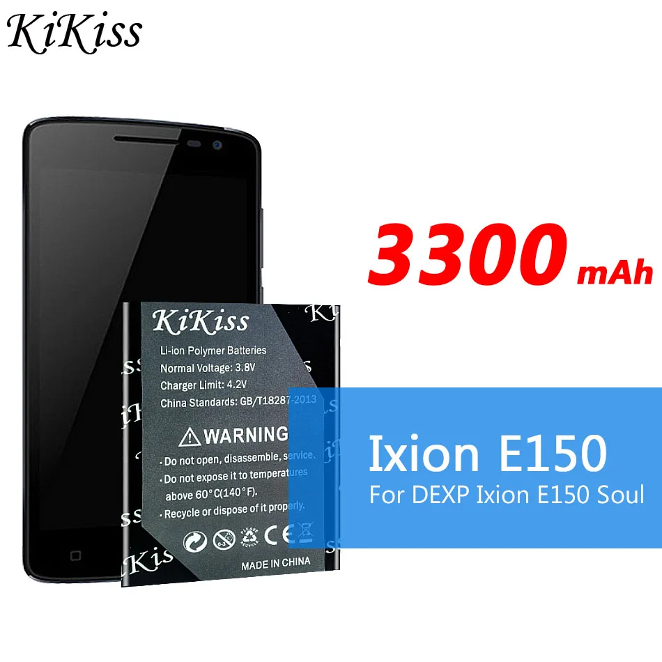 Аккумулятор большой мощности 3300 мАч Ixion MS550 для DEXP smart Track|Аккумуляторы мобильных