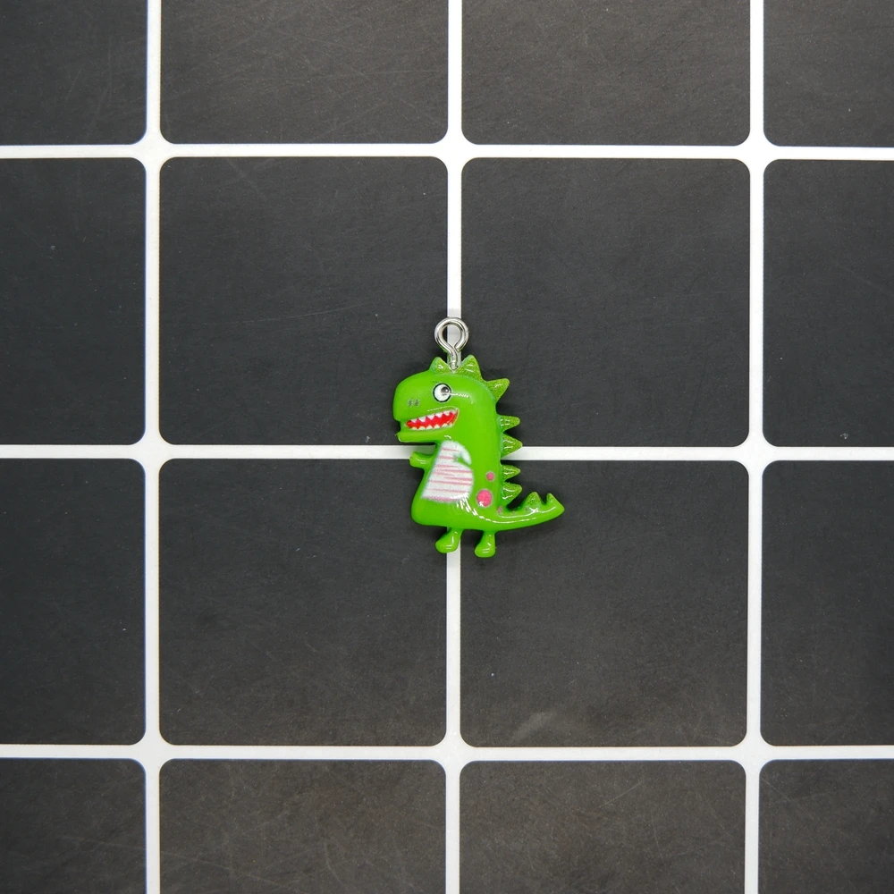 Милые Подвески в виде динозавра для изготовления ювелирных изделий аксессуары