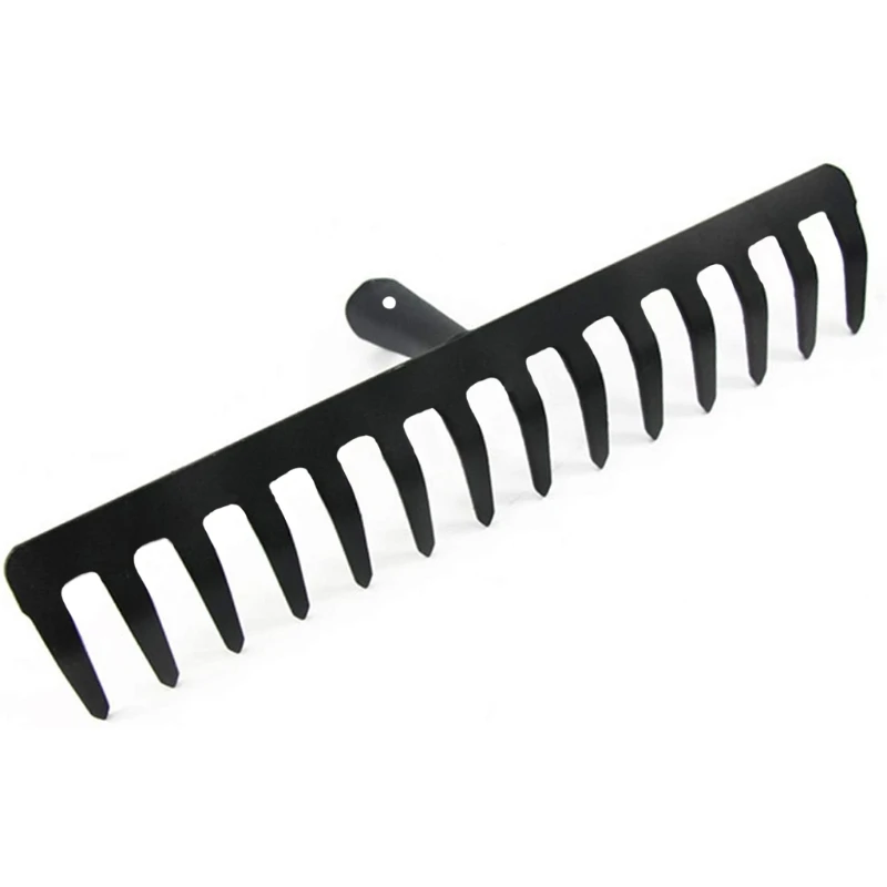 

11x35x8cm Mini Hand Cultivator Multifunctional Heavy Duty Carbon Steel Garden 14 Teeth Rakes Tillers