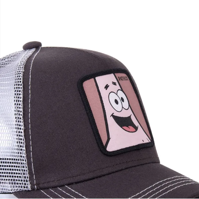 Новая сетчатая шапка Губка Боб Snapback хлопок Патрик бейсболка для мужчин и женщин хип хоп дальнобойщик папа Регулируемый головной убор gorras дропшиппинг