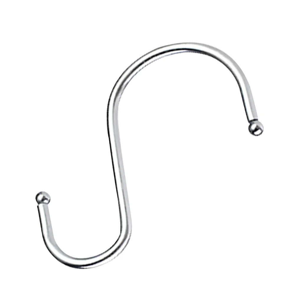 

10pcs S Shape Hook Clothes Robe Pants Tool Sausage Hanging Metal Hanger Hooks Assorted Set