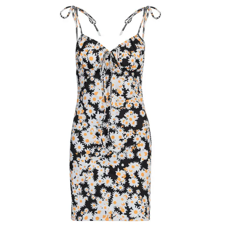 Женское сексуальное облегающее платье на бретельках летнее повседневное