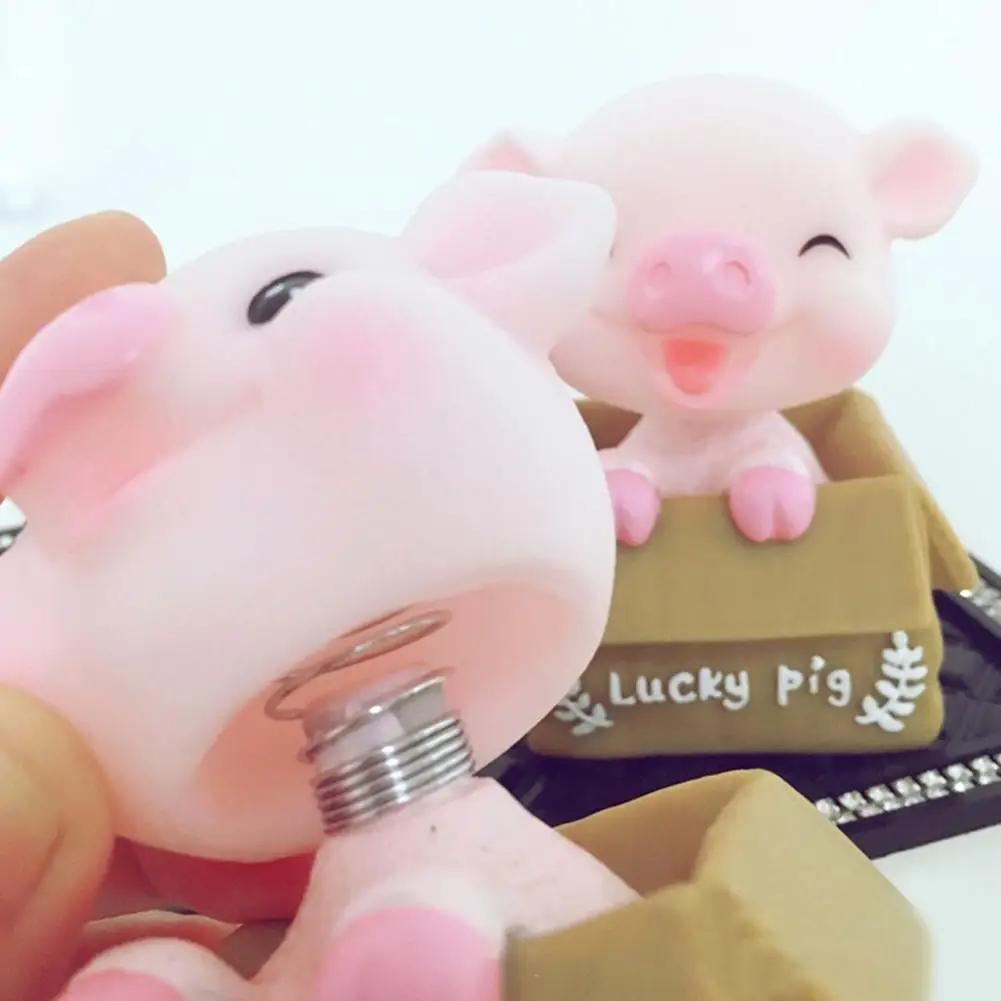 Аксессуары для автомобиля Lucky Pig Вибрирующая головка украшения интерьера