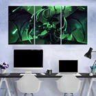 Иллидан Stormrage игра Warcraft Художественная печать на холсте картины World of Warcraft видеоигры плакат художественное оформление картины на стену