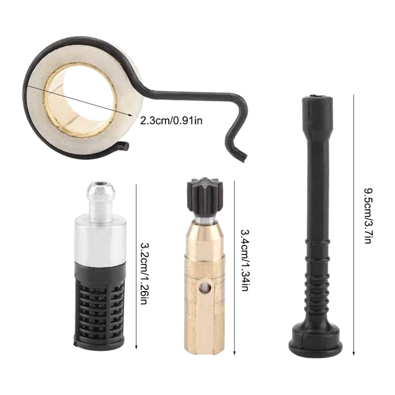 

Chainsaw Oil Pump Worm Gear Oil Pipe Filter Set Accessory Kits for STIHL MS 250 MS230 MS 210