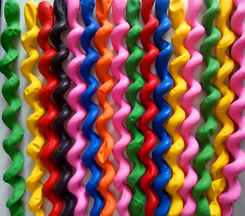 100 / 200 шт круглый цветной DIY воздушный шар полоса магический разнообразие