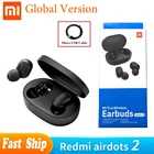 Xiaomi Redmi Airdots 2 Наушники-вкладыши TWS Bluetooth наушники глобальная версия Mi беспроводные наушники Basic 2 игры режим автоматической связи