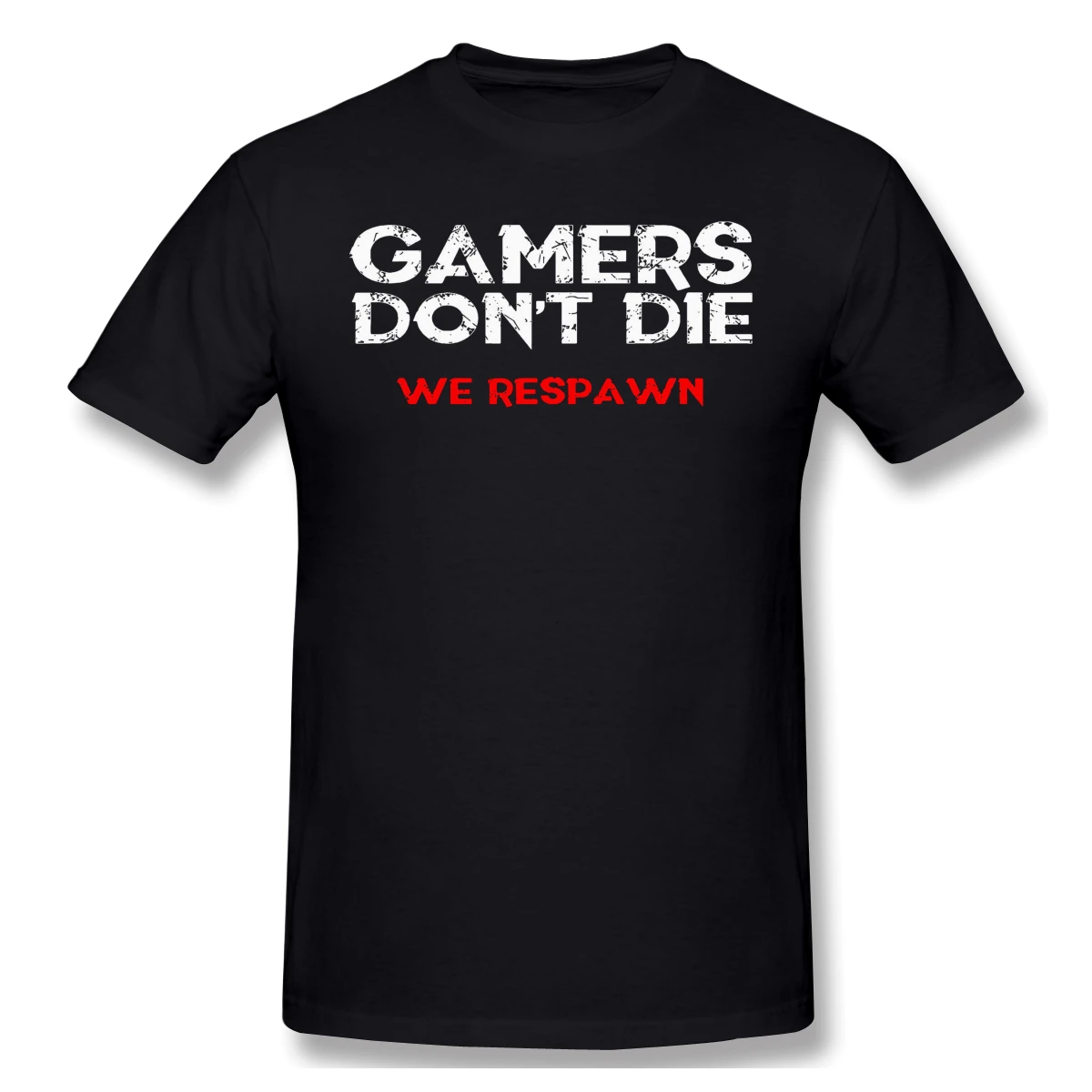 Gamers Don't Die Футболка мужская Базовая футболка уличная одежда с принтом fortniter