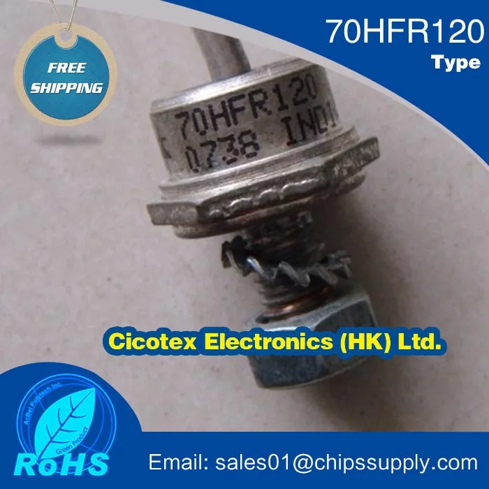 70HFR120 DO 203AB диод GEN PURP 1.2KV 70A DO203AB VS VS70HFR120 70 HFR 120|Драйвер двигателя| |