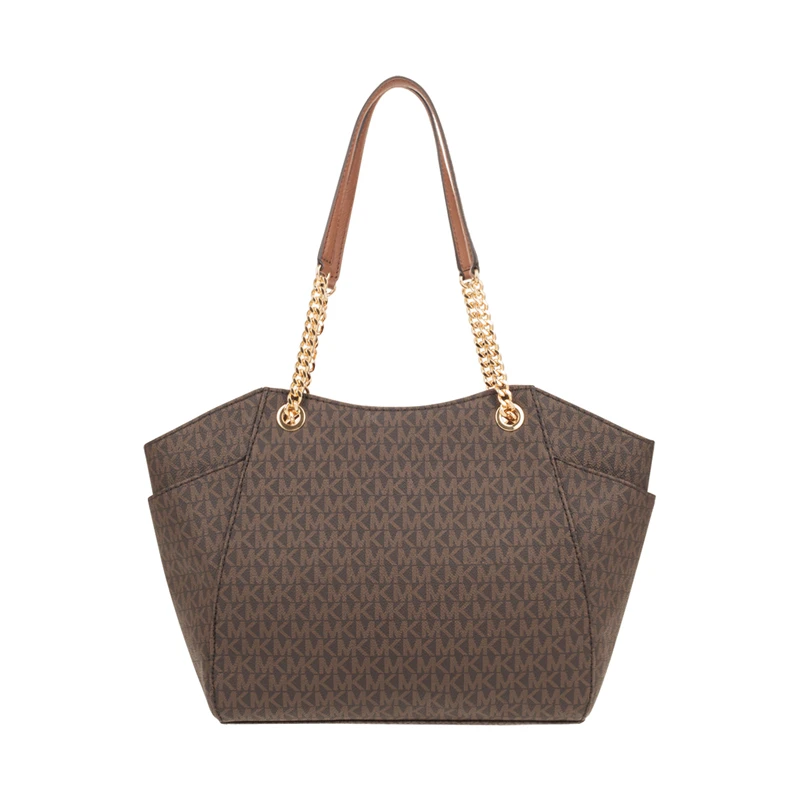 Authentic Original &amp Brand new Michael Kors Women's Bag Jet Set Travel Large Chain Shoulder Leather Tote Womens' pouch35T5GTVT3L|Сумки