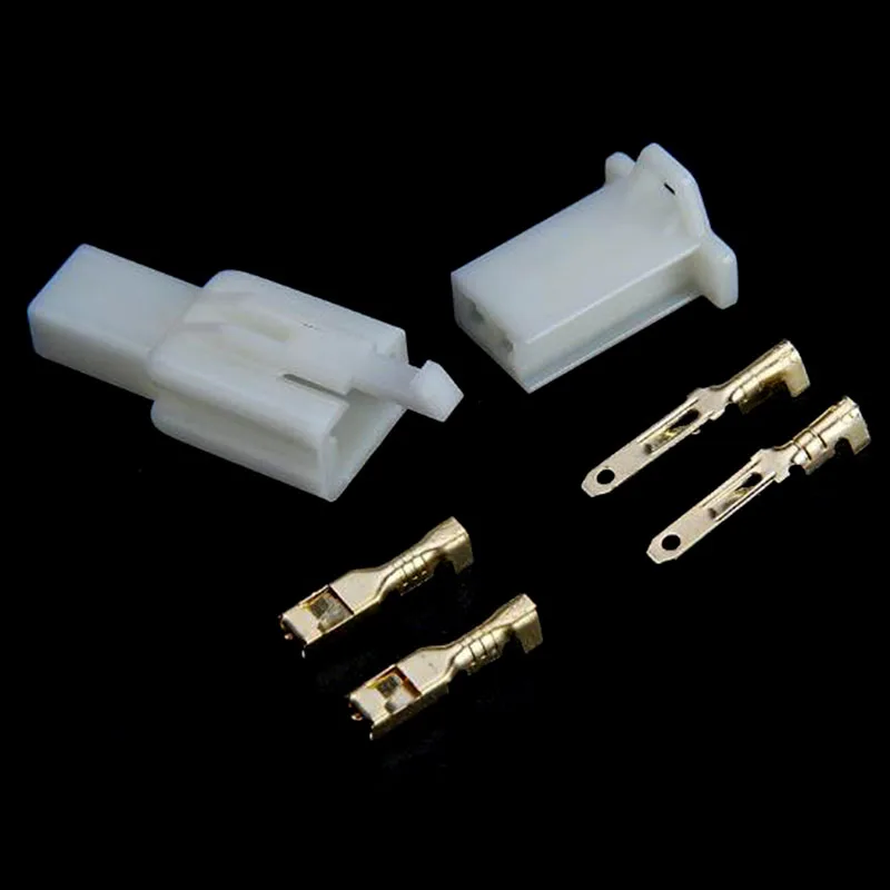 5 шт./лот 2 контактный Штекерный гнездовой кабельный терминал наборы вилок для