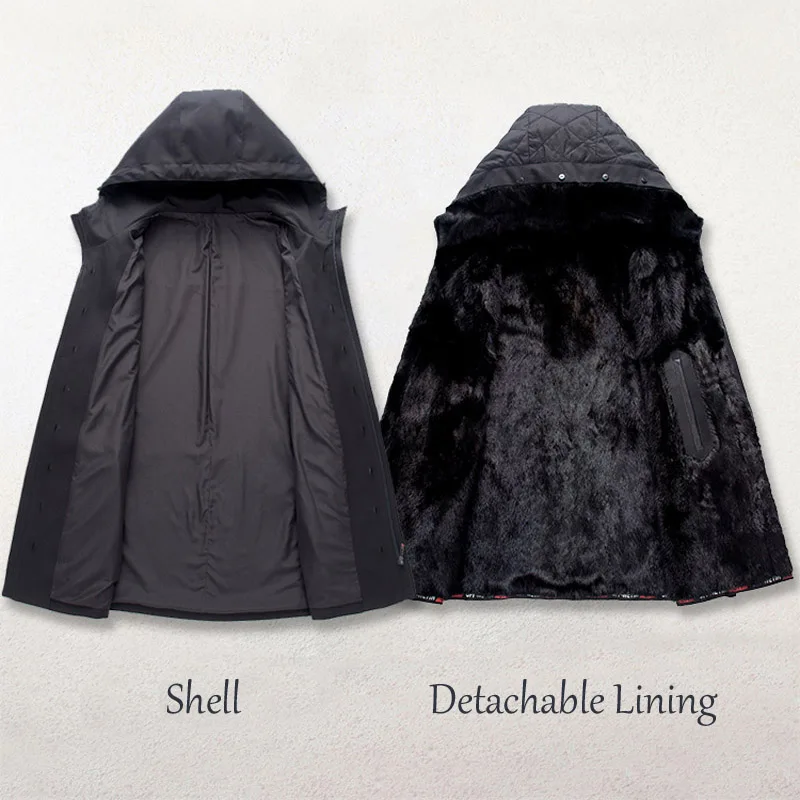 Развивающий коврик для ползания роскошный мех норки с подкладкой парки мужчин