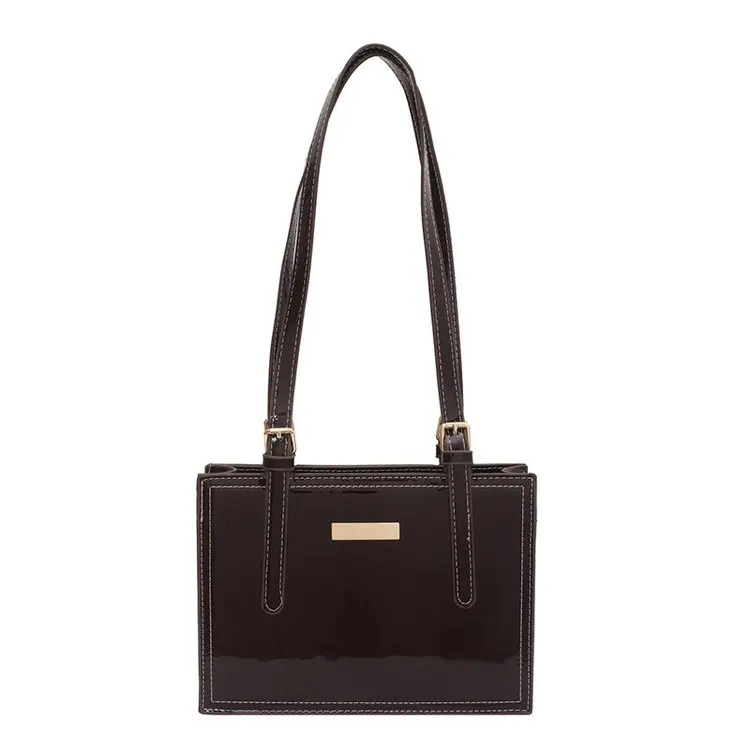 

Designer Hard PU Leather Shoulder Bags For Women 2021 Square High Capacity Handbags Large Female Travel Luxury Hand Bag