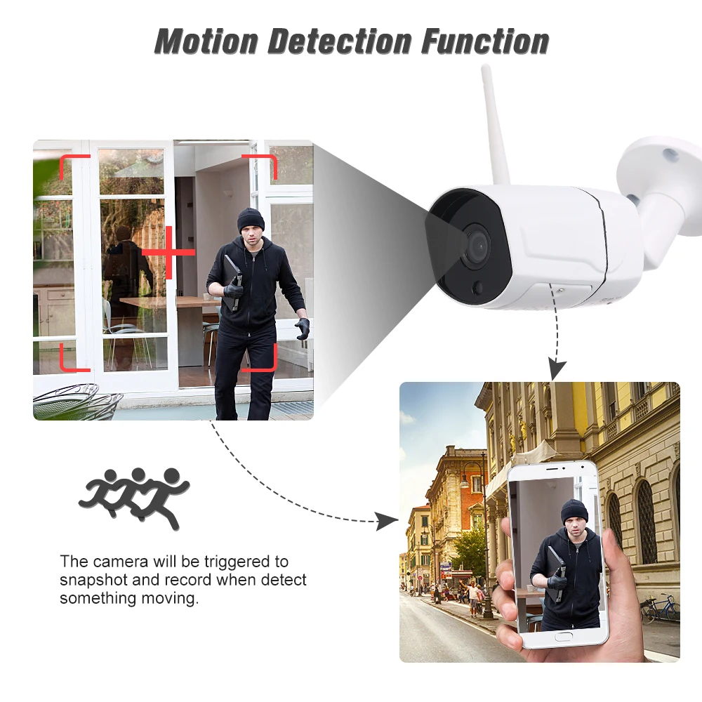 Беспроводная IP-камера HD 5 0 МП с Wi-Fi H.265 P2P Onvif ночное виденье обнаружение движения