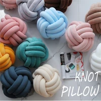 soft knot cute pillow ball cushions home office chair floor pillow hand woven seat cushion bed decor doll toy for living room