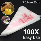 100 шт., одноразовые Кондитерские мешки, 29 см * 27 см * 17 см